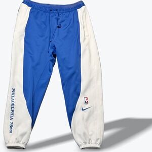 Nike NBA Philadelphia 76ers Dri-FIT Blue Jogger Pants Basketball Sixers Mens 2XL